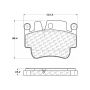 CENTRIC PARTS 106.09170 Posi Quiet Extended Wear Brake Pads with Shims and Hardware
