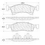 CENTRIC PARTS 106.09340 Posi Quiet Extended Wear Brake Pads with Shims and Hardware