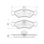 CENTRIC PARTS 106.09510 Posi Quiet Extended Wear Brake Pads with Shims