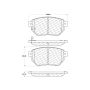 CENTRIC PARTS 106.09691 Posi Quiet Extended Wear Brake Pads with Shims and Hardware