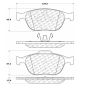 CENTRIC PARTS 106.09700 Posi Quiet Extended Wear Brake Pads with Shims and Hardware