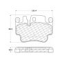 CENTRIC PARTS 106.09930 Posi Quiet Extended Wear Brake Pads with Shims and Hardware