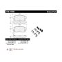 CENTRIC PARTS 106.10080 Posi Quiet Extended Wear Brake Pads with Shims and Hardware