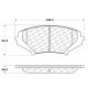 CENTRIC PARTS 106.10090 Posi Quiet Extended Wear Brake Pads with Shims and Hardware