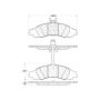 CENTRIC PARTS 106.10430 Posi Quiet Extended Wear Brake Pads with Shims and Hardware