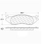 CENTRIC PARTS 106.10450 Posi Quiet Extended Wear Brake Pads with Shims and Hardware