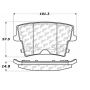 CENTRIC PARTS 106.10571 Posi Quiet Extended Wear Brake Pads with Shims and Hardware