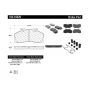 CENTRIC PARTS 106.10620 Posi Quiet Extended Wear Brake Pads with Shims