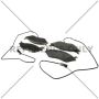 CENTRIC PARTS 106.10661 Posi Quiet Extended Wear Brake Pads with Shims and Hardware