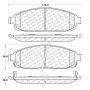 CENTRIC PARTS 106.10800 Posi Quiet Extended Wear Brake Pads with Shims and Hardware