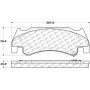 CENTRIC PARTS 106.10850 Posi Quiet Extended Wear Brake Pads with Shims and Hardware