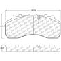 CENTRIC PARTS 106.12030 Posi Quiet Heavy Duty 23K Pad Air Disc SB-7