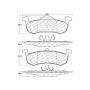 CENTRIC PARTS 106.12790 Posi Quiet Extended Wear Brake Pads with Shims and Hardware