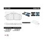CENTRIC PARTS 106.13100 Posi Quiet Heavy Duty 23K Pad Air Disc Meritor D Elsa 2