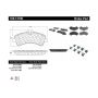 CENTRIC PARTS 106.13180 Posi Quiet Extended Wear Brake Pads with Shims and Hardware