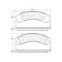 CENTRIC PARTS 106.13291 Posi Quiet Extended Wear Brake Pads with Shims and Hardware