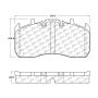 CENTRIC PARTS 106.13700 Posi Quiet Heavy Duty 23K Pad Air Disc Meritor Ex225