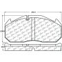 CENTRIC PARTS 106.14070 Posi Quiet Heavy Duty 23K Pad Air Disc Meritor D Elsa 1