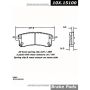 CENTRIC PARTS 106.15100 Posi Quiet Extended Wear Brake Pads with Shims and Hardware