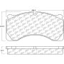 CENTRIC PARTS 106.15250 Posi Quiet Heavy Duty 23K Pad Air Disc Meritor Dx195
