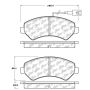 CENTRIC PARTS 106.15401 Posi Quiet Extended Wear Brake Pads with Shims and Hardware
