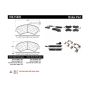 CENTRIC PARTS 106.15402 Posi Quiet Extended Wear Brake Pads with Shims and Hardware