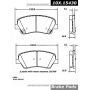 CENTRIC PARTS 106.15430 Posi Quiet Extended Wear Brake Pads with Shims and Hardware