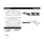 CENTRIC PARTS 106.16110 Posi Quiet Extended Wear Brake Pads with Shims and Hardware