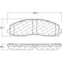 CENTRIC PARTS 106.16910 Posi Quiet Extended Wear Brake Pads with Shims and Hardware