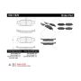 CENTRIC PARTS 106.17070 Posi Quiet Extended Wear Brake Pads with Shims and Hardware