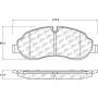 CENTRIC PARTS 106.17740 Posi Quiet Extended Wear Brake Pads with Shims and Hardware