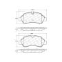 CENTRIC PARTS 106.17750 Posi Quiet Extended Wear Brake Pads with Shims and Hardware