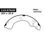 CENTRIC PARTS 110.07620 C-Tek Brake Shoes