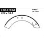 CENTRIC PARTS 111.01620 Centric Premium Brake Shoes