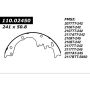 CENTRIC PARTS 111.02450 Centric Premium Brake Shoes