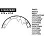 CENTRIC PARTS 111.02630 Centric Premium Brake Shoes
