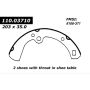 CENTRIC PARTS 111.03710 Centric Premium Brake Shoes