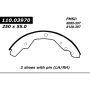 CENTRIC PARTS 111.03970 Centric Premium Brake Shoes