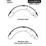 CENTRIC PARTS 111.05571 Centric Premium Brake Shoes