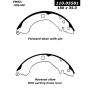 CENTRIC PARTS 111.05581 Centric Premium Brake Shoes