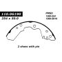 CENTRIC PARTS 111.06190 Centric Premium Brake Shoes