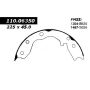 CENTRIC PARTS 111.06350 Centric Premium Parking Brake Shoes