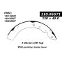 CENTRIC PARTS 111.06571 Centric Premium Brake Shoes