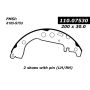 CENTRIC PARTS 111.07530 Centric Premium Brake Shoes