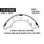 CENTRIC PARTS 111.07650 Centric Premium Brake Shoes