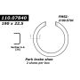 CENTRIC PARTS 111.07840 Centric Premium Parking Brake Shoes