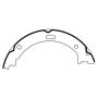 CENTRIC PARTS 111.08680 Centric Premium Parking Brake Shoes