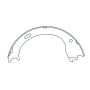 CENTRIC PARTS 111.09610 Centric Premium Parking Brake Shoes