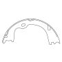 CENTRIC PARTS 111.09620 Centric Premium Parking Brake Shoes