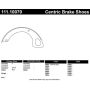 CENTRIC PARTS 111.10070 Centric Premium Parking Brake Shoes